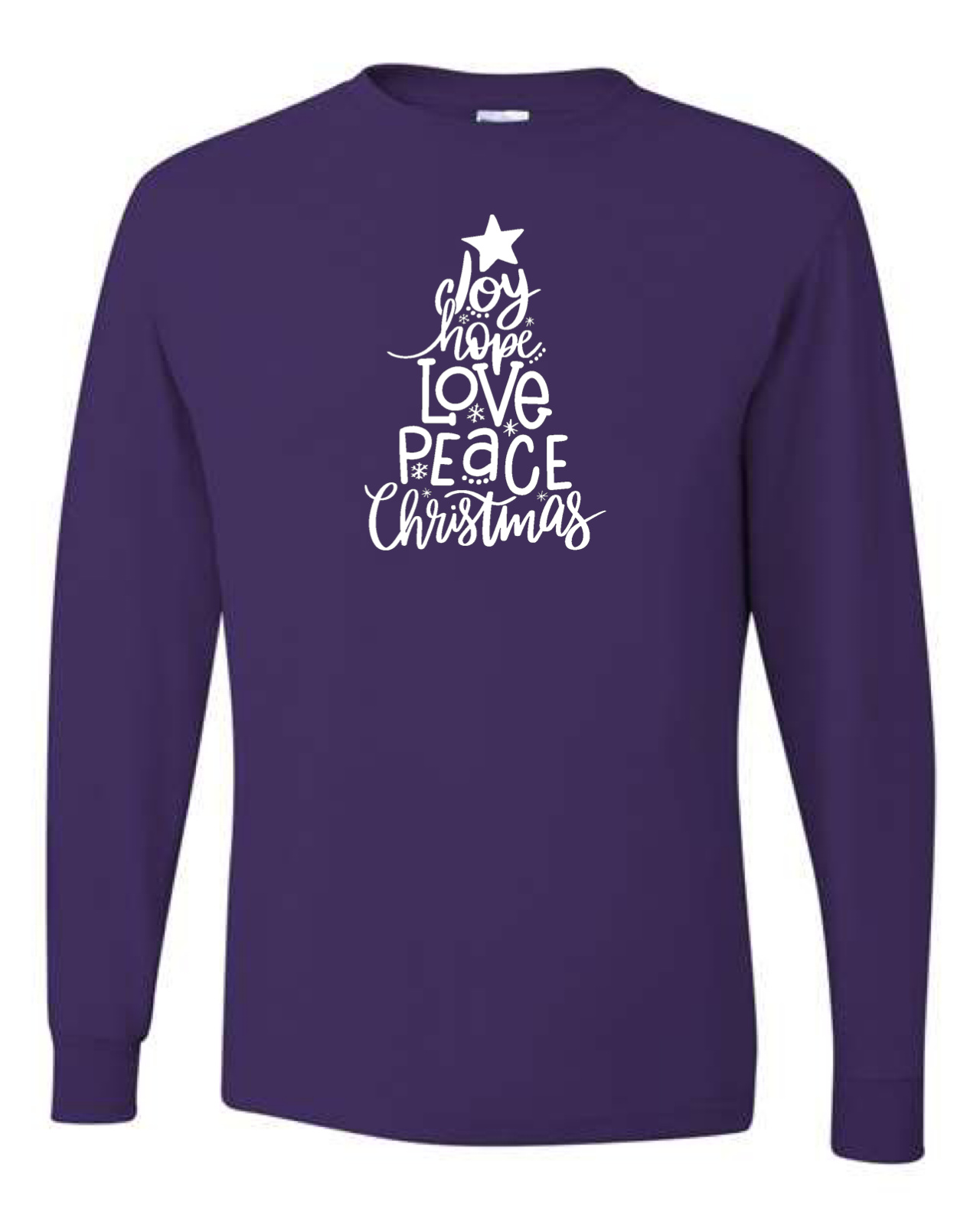 Joy Hope Peace Love Christmas  Long Sleeve T-shirt