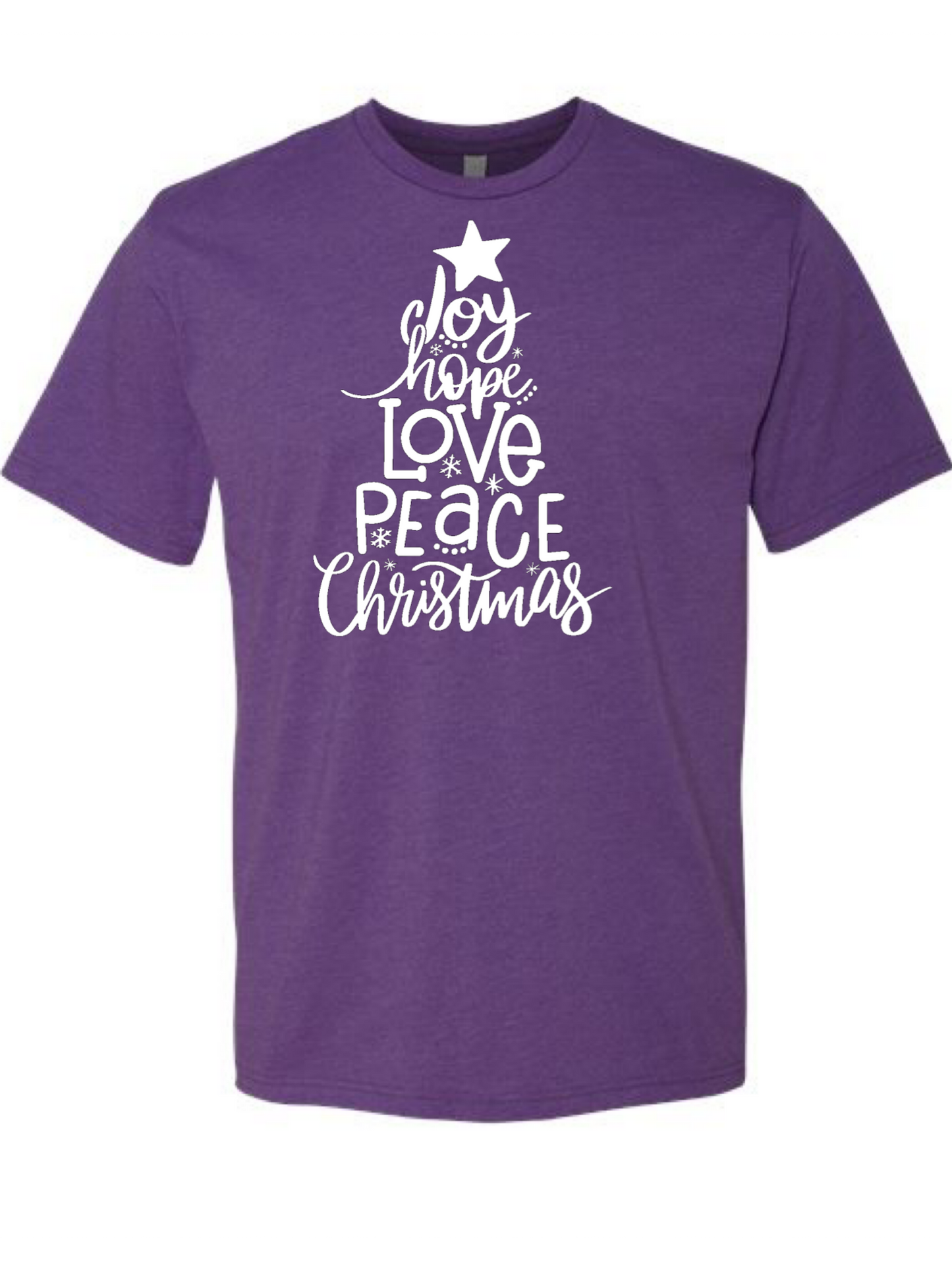 Joy Hope Peace Love Christmas Unisex T-Shirt