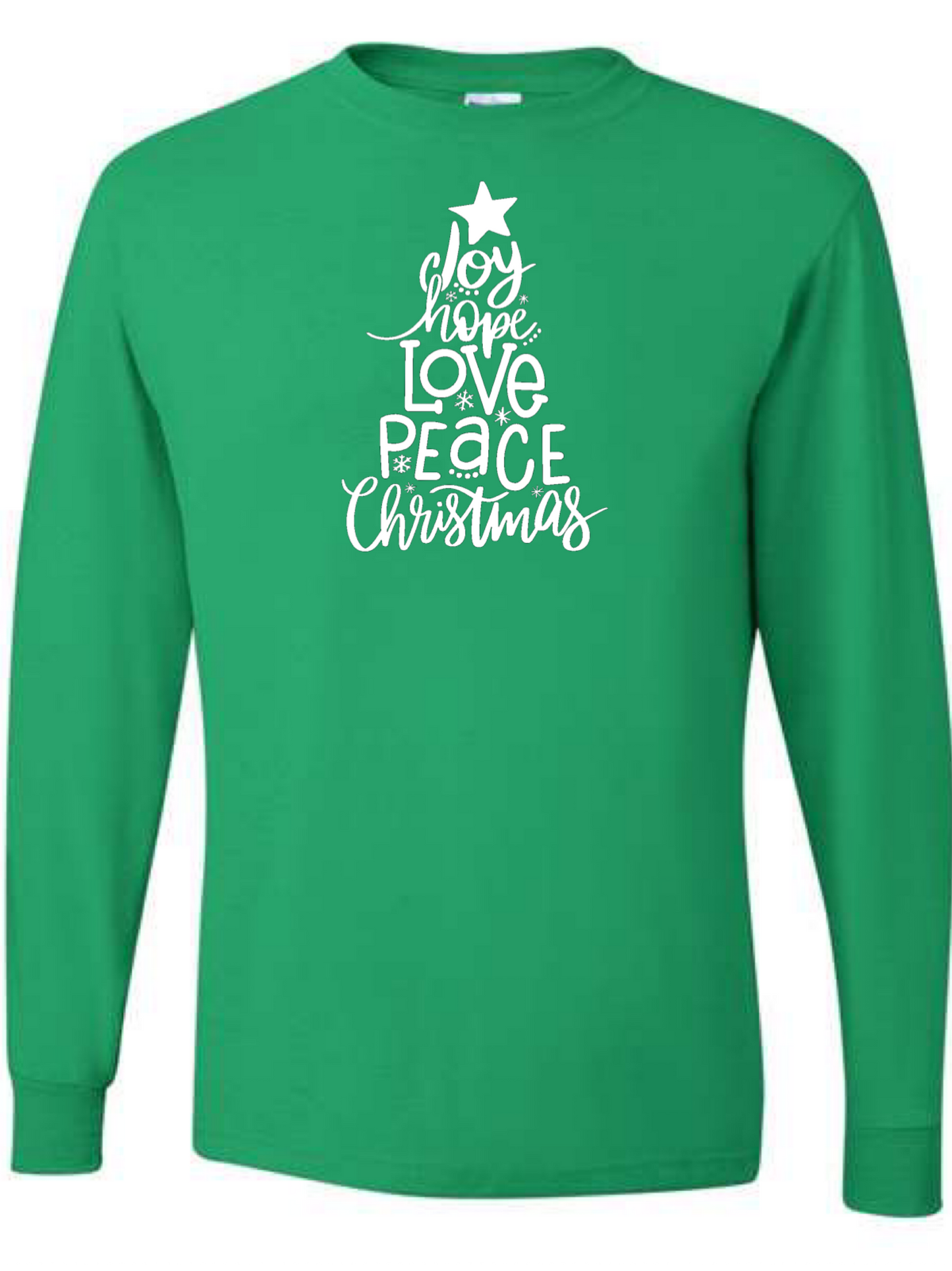 Joy Hope Peace Love Christmas  Long Sleeve T-shirt