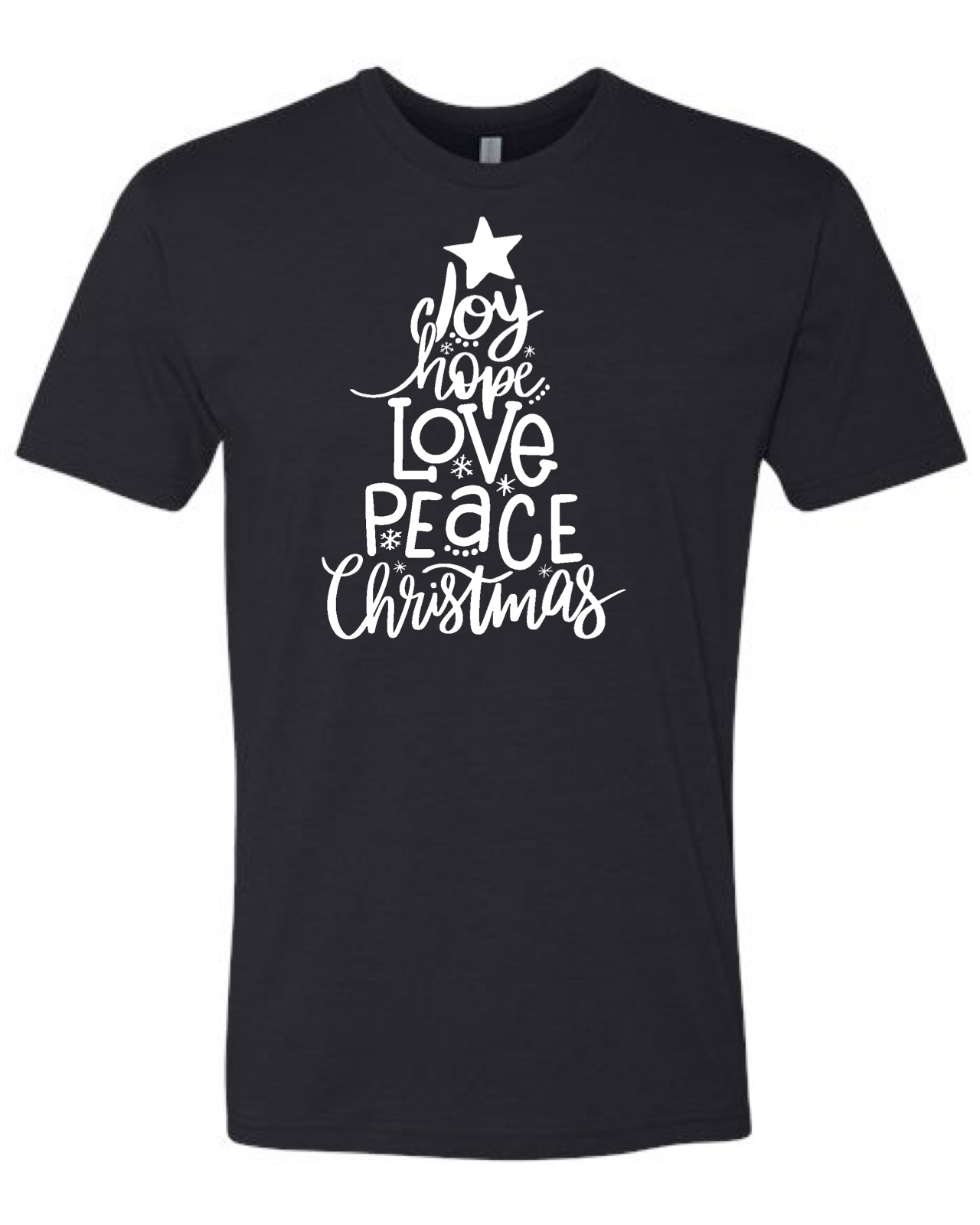 Joy Hope Peace Love Christmas Unisex T-Shirt