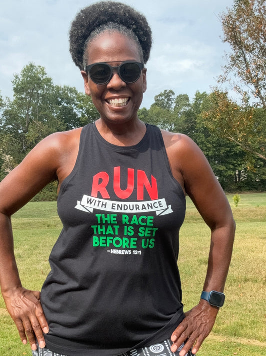 Run With Endurance Racerback Tank Top