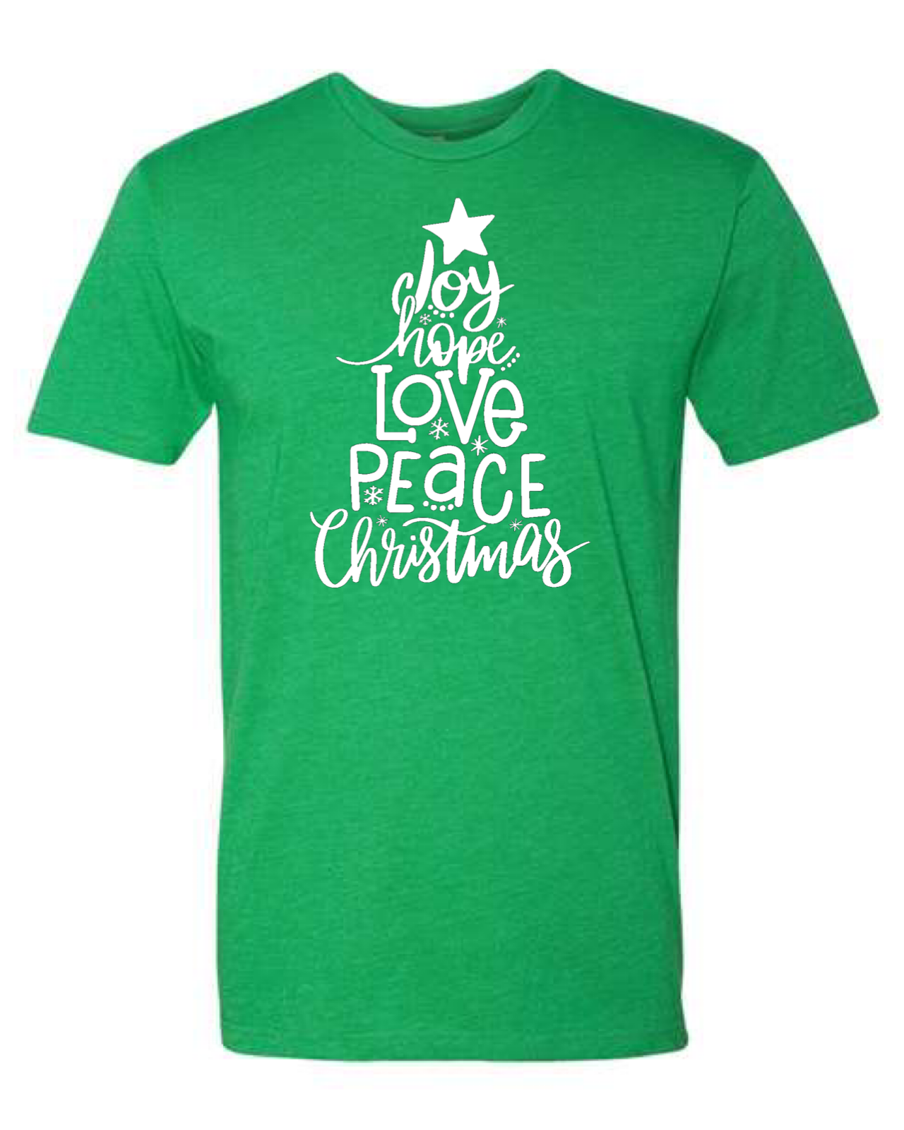 Joy Hope Peace Love Christmas Unisex T-Shirt