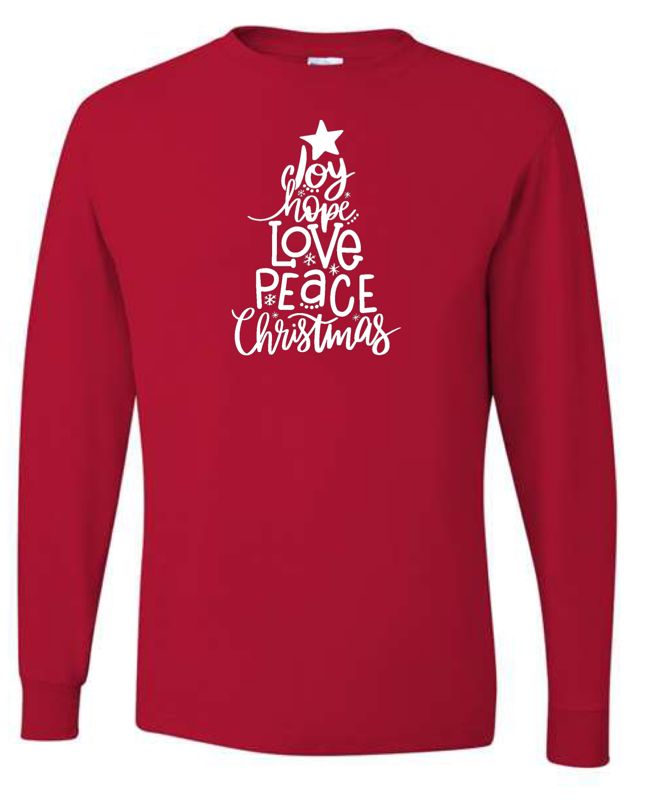 Joy Hope Peace Love Christmas  Long Sleeve T-shirt