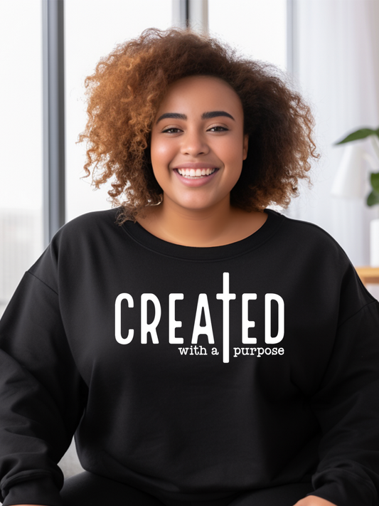 Created With A Purpose Crewneck Sweatshirt