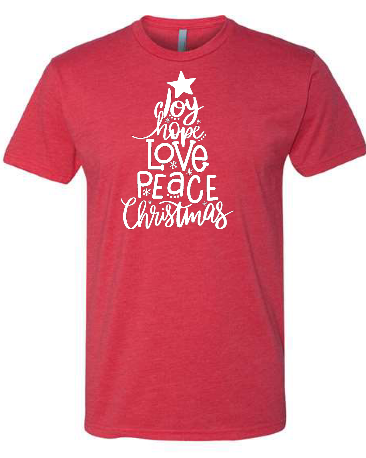 Joy Hope Peace Love Christmas Unisex T-Shirt