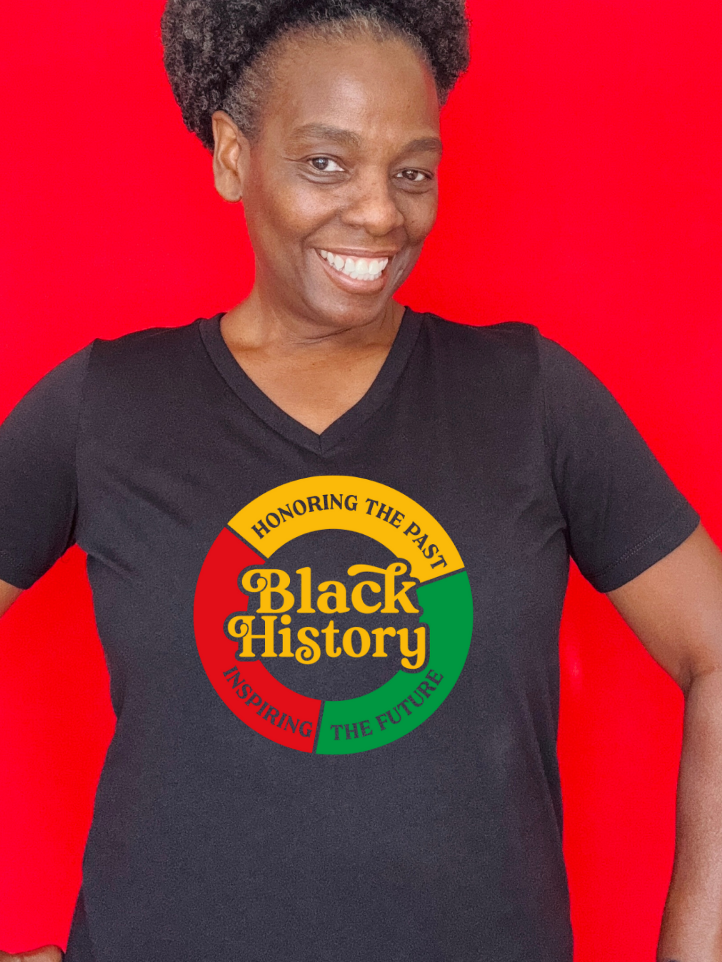 Honoring the past, inspiring the future t-shirt for Black Women and Black History month