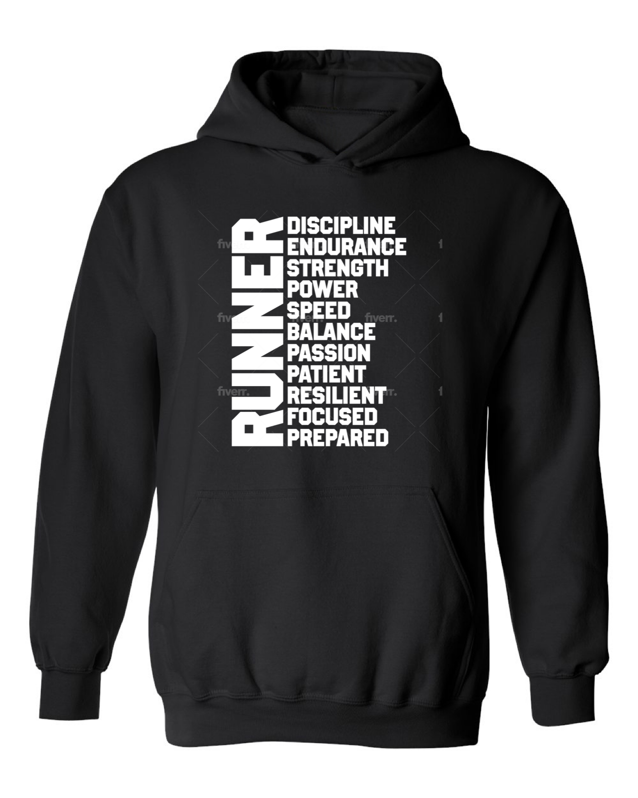 Men’s I Am Runner Bright Colors Hoodie