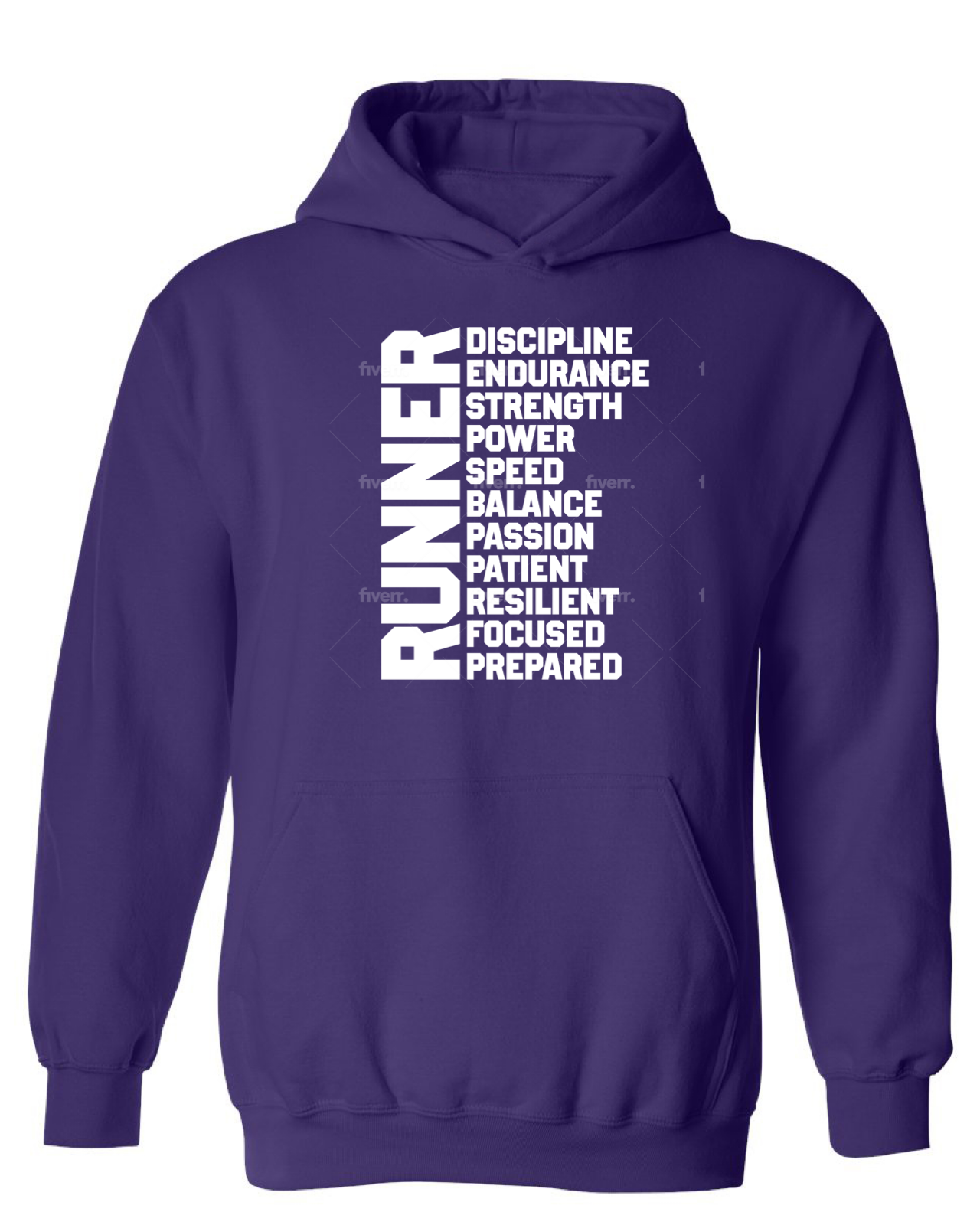 Men’s I Am Runner Bright Colors Hoodie