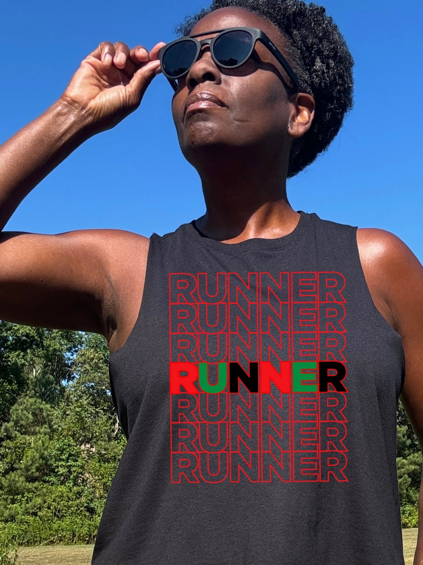 Runner Runner Runner Racerback Crop