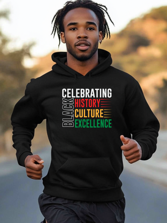 Men's Black Excellence  Hoodie