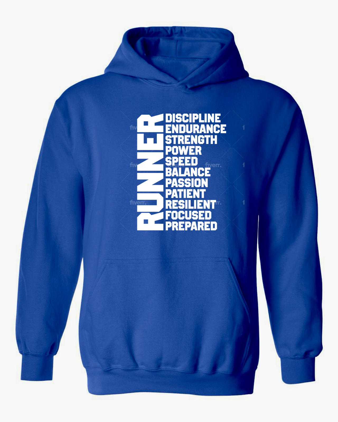 Men’s I Am Runner Bright Colors Hoodie