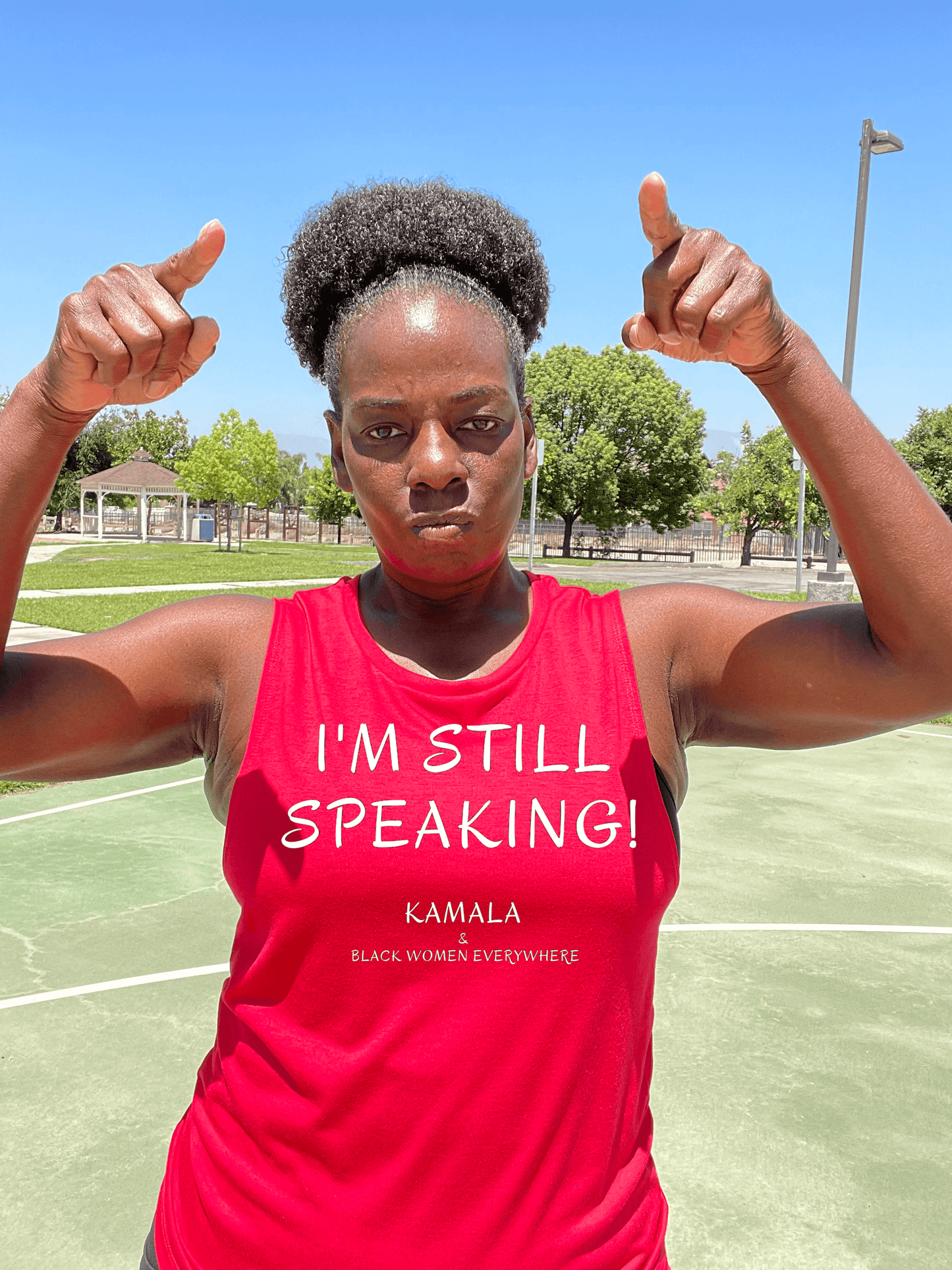 I’m Still Speaking Muscle Tank Muscle Tank Bella Canva 