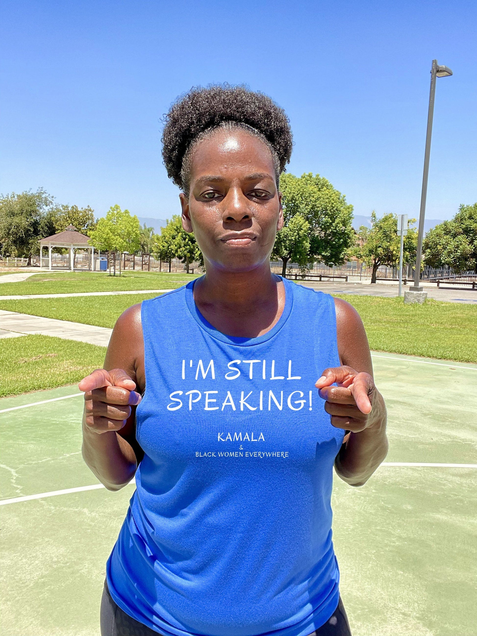 I’m Still Speaking Muscle Tank Muscle Tank Bella Canva 